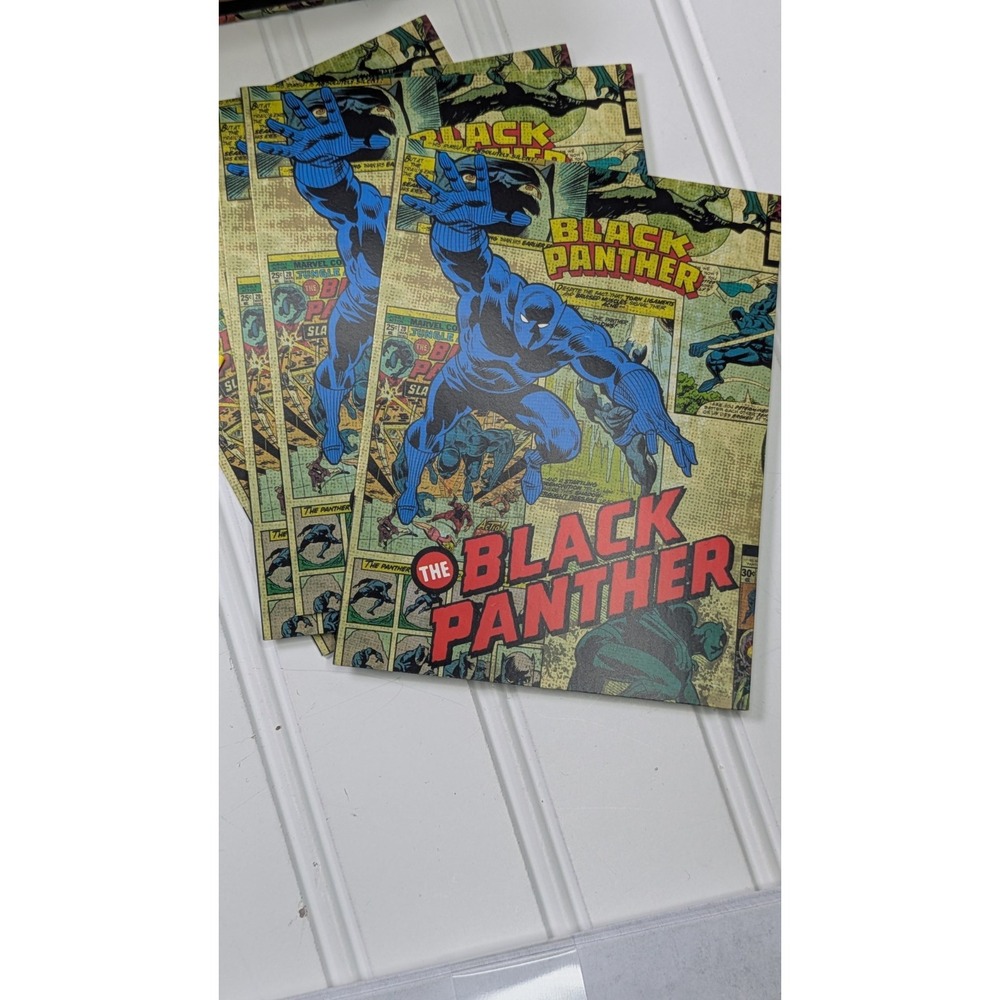 Marvel Comics The Black Panther Deluxe Note Card Set Book Box Stickers New 2018 - Picture 11 of 16